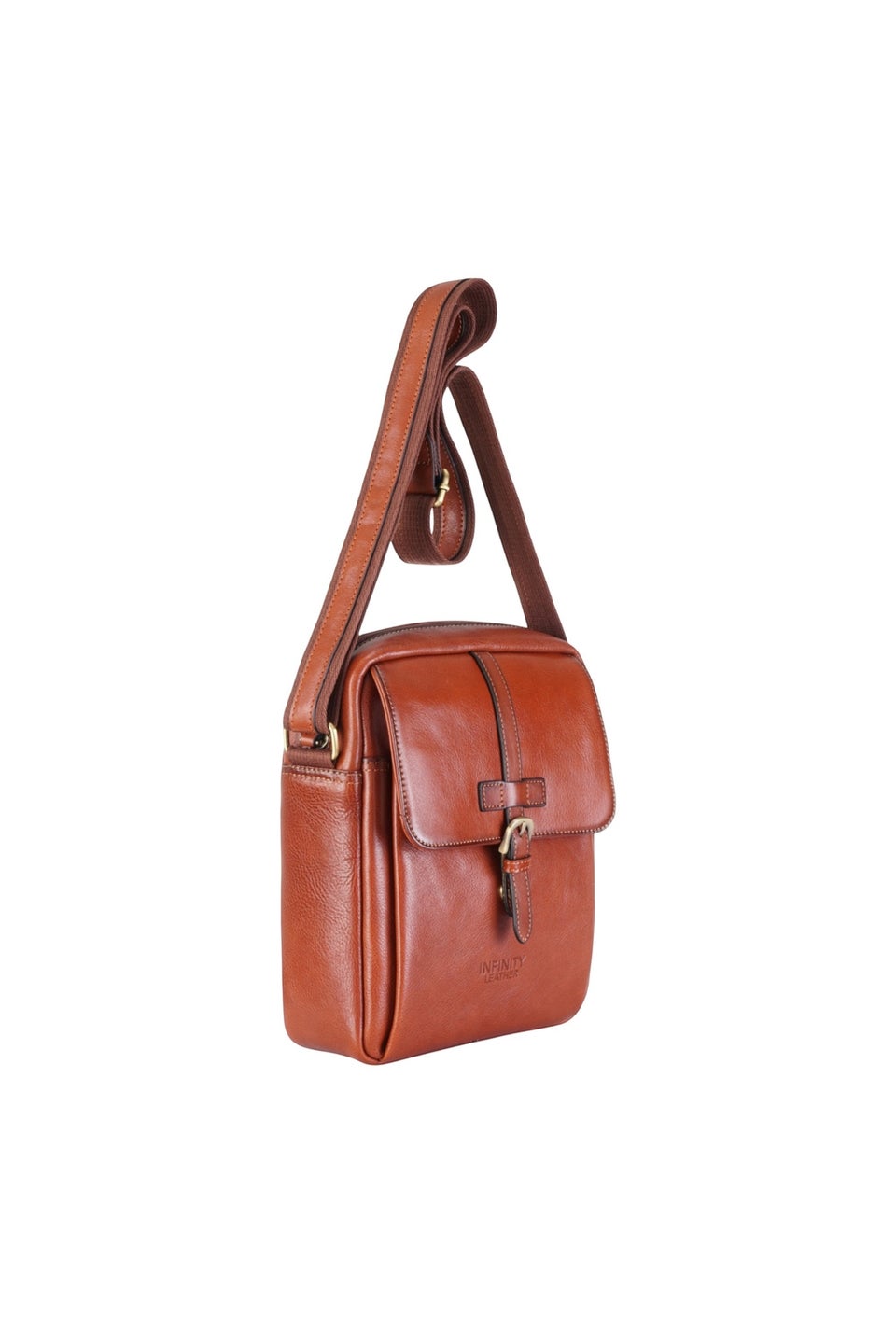 Infinity Leather Tan Ashby Vintage Crossbody Bag