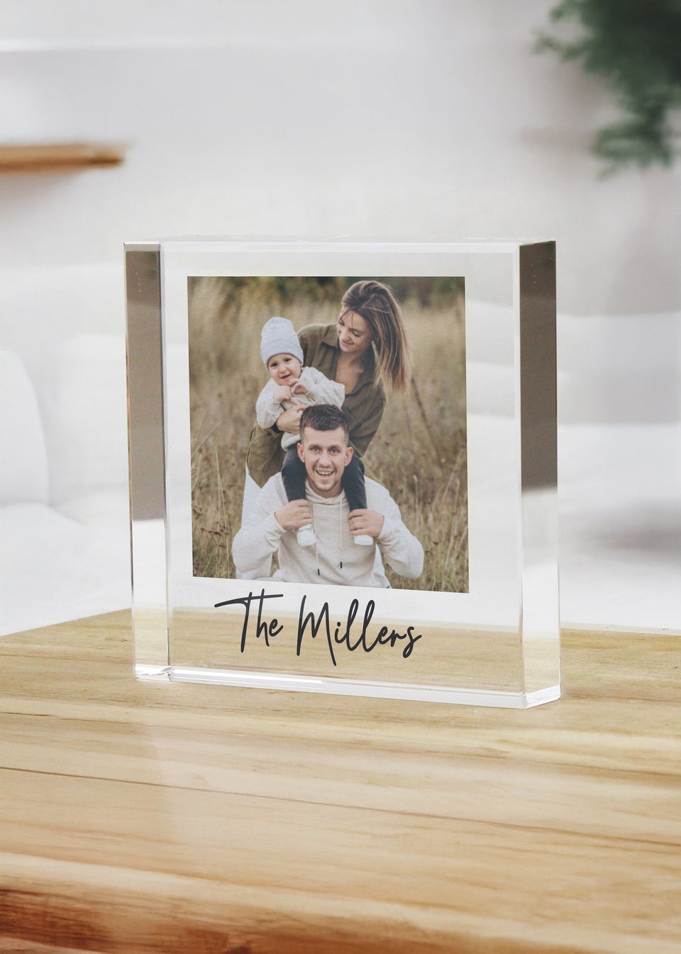 Personalised Memento Company Photo Upload Small Glass Ornament Clear