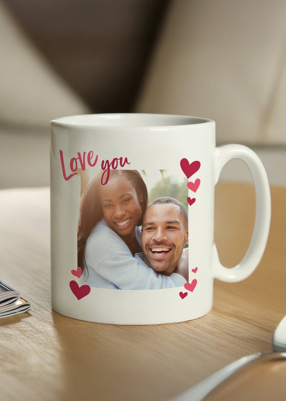 Personalised Memento Company Love You Photo Upload Mug White