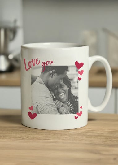 Personalised Memento Company Love You Photo Upload Mug White