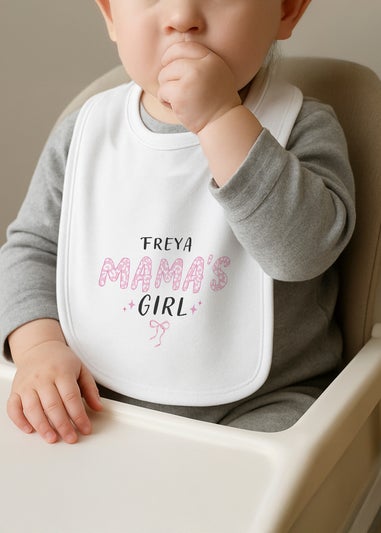 Personalised Memento Company Mama's Girl Bib White