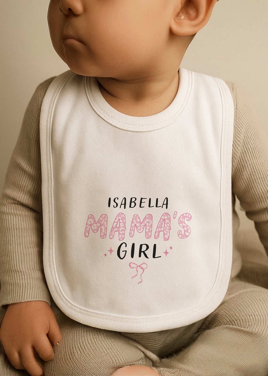 Personalised Memento Company Mama's Girl Bib White