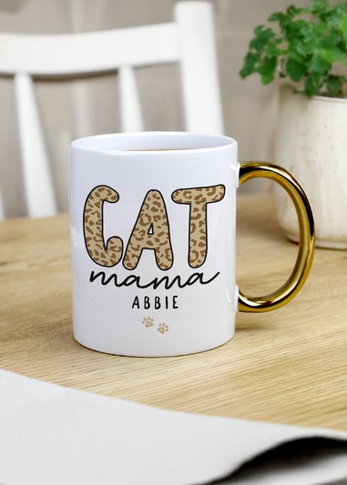 Personalised Memento Company Cat Mama Mug White