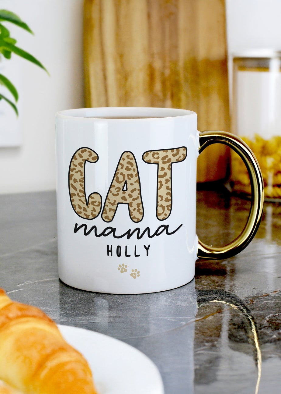 Personalised Memento Company Cat Mama Mug White