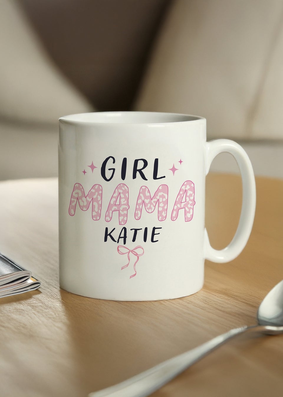 Personalised Memento Company Girl Mama Mug White