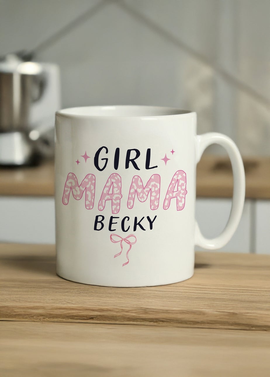Personalised Memento Company Girl Mama Mug White