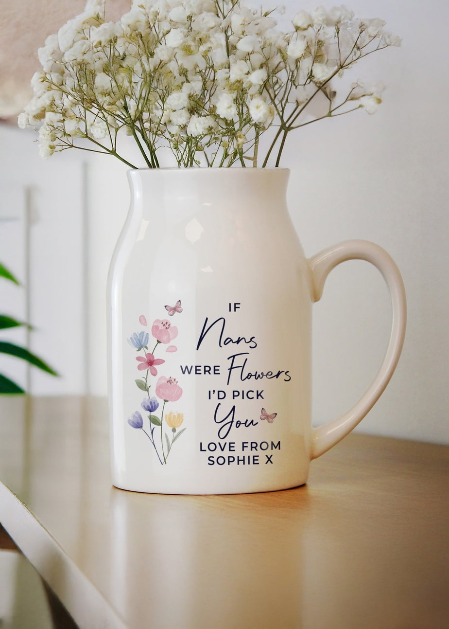 Personalised Memento Company I'd Pick You Jug Vase White