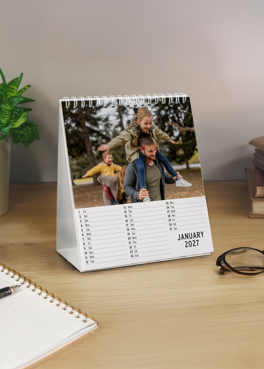 Personalised Memento Company Photo Upload Desk Calendar Multi