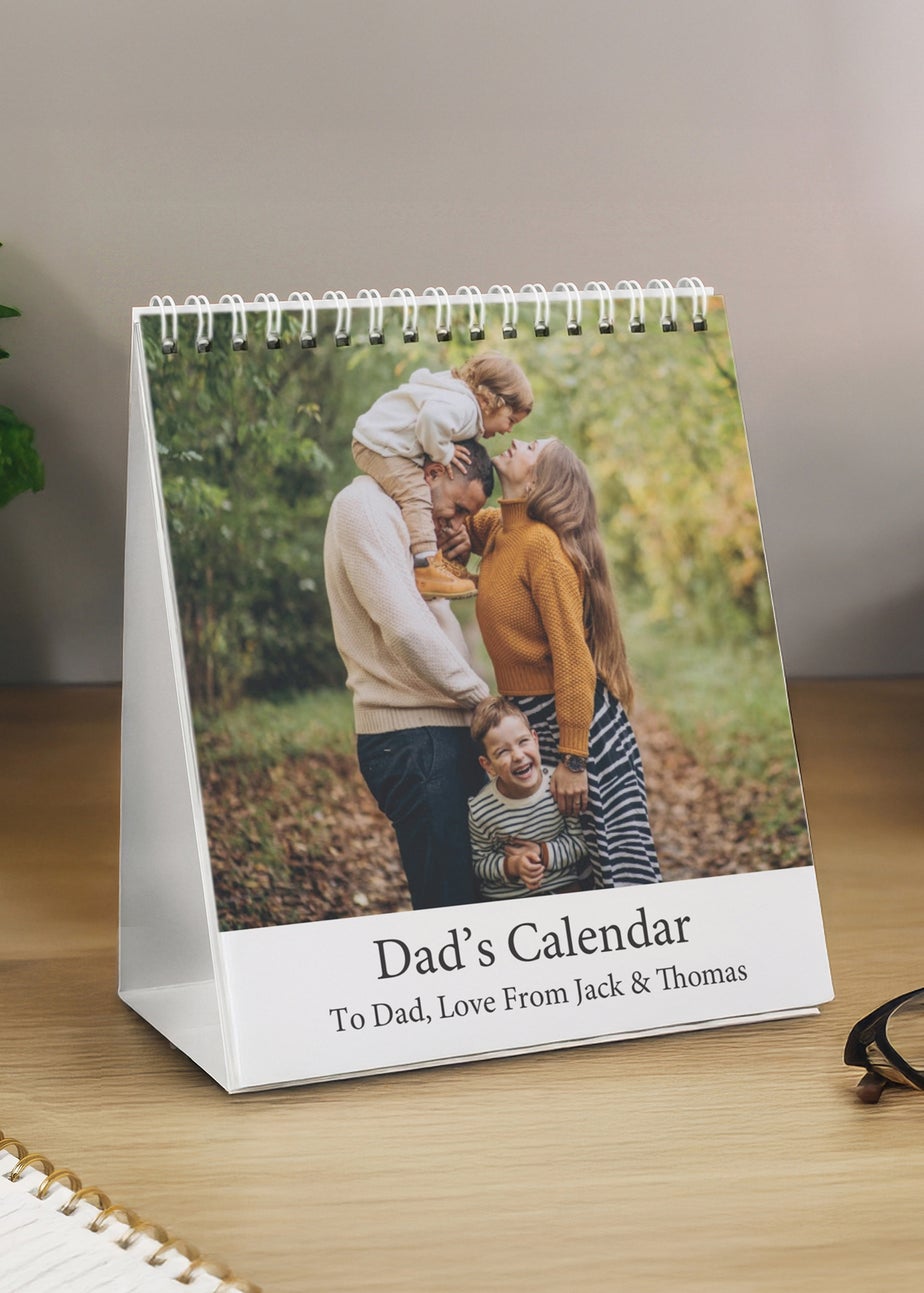 Personalised Memento Company Photo Upload Desk Calendar Multi
