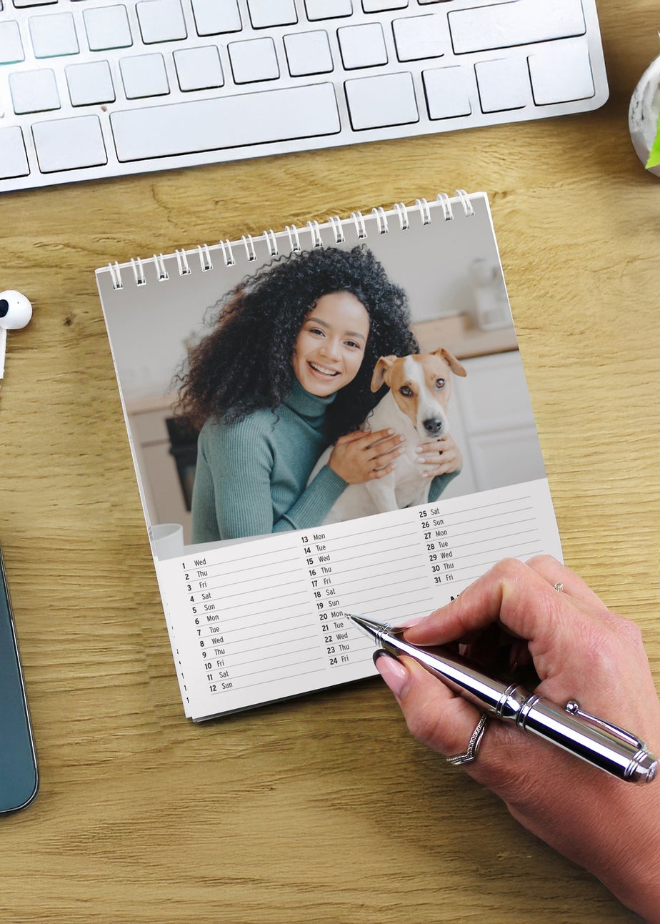 Personalised Memento Company Photo Upload Desk Calendar Multi