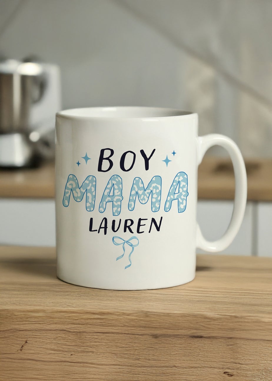 Personalised Memento Company Boy Mama Mug White