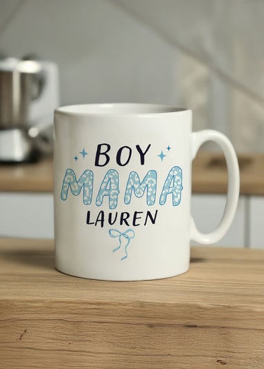 Personalised Memento Company Boy Mama Mug White