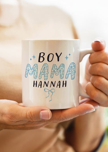 Personalised Memento Company Boy Mama Mug White