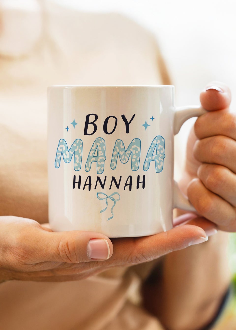 Personalised Memento Company Boy Mama Mug White