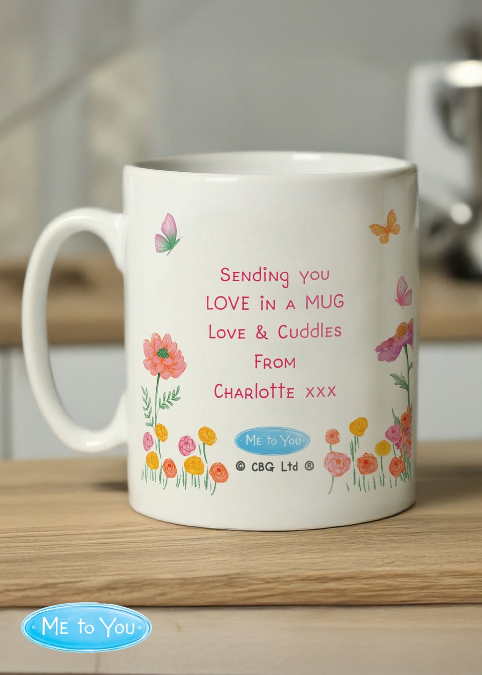 Personalised Memento Company Me to You Flowery Mug Floral