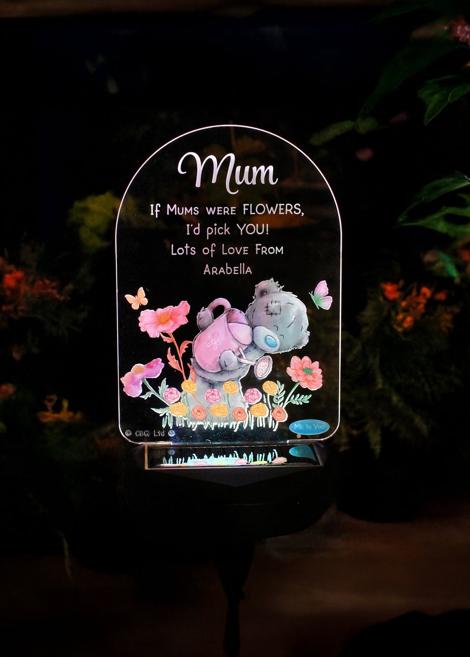 Personalised Memento Company Me to You Garden LED Solar Light Floral