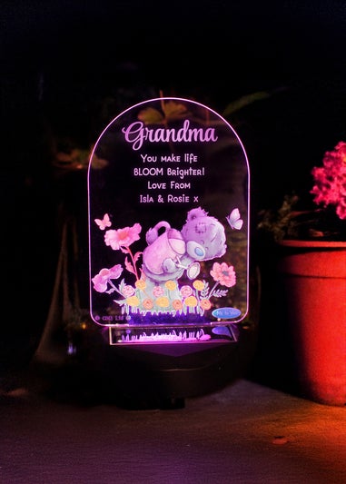 Personalised Memento Company Me to You Garden LED Solar Light Floral