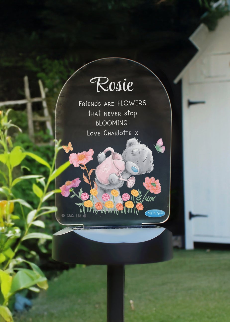Personalised Memento Company Me to You Garden LED Solar Light Floral