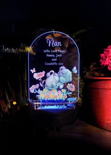 Personalised Memento Company Me to You Garden LED Solar Light Floral