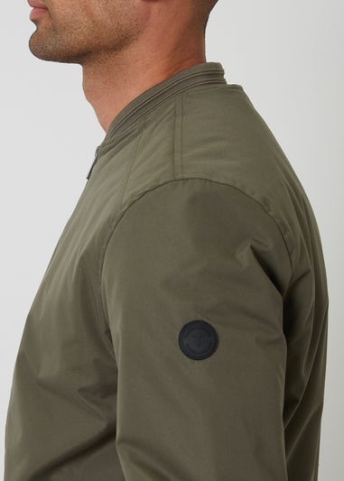 Threadbare Khaki Padded Bomber Jacket