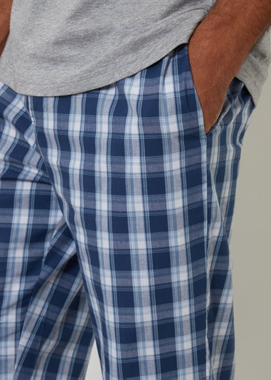 Threadbare Grey Short Sleeve Check Pyjama Set