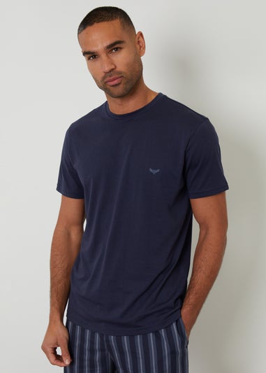 Threadbare Navy Stripe Pyjama Set