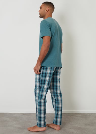 Threadbare Green Check Pyjama Set