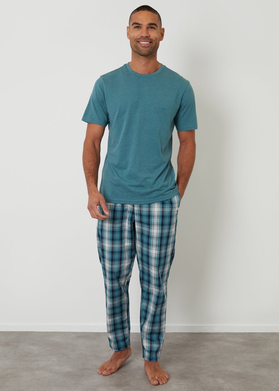 Threadbare Green Check Pyjama Set