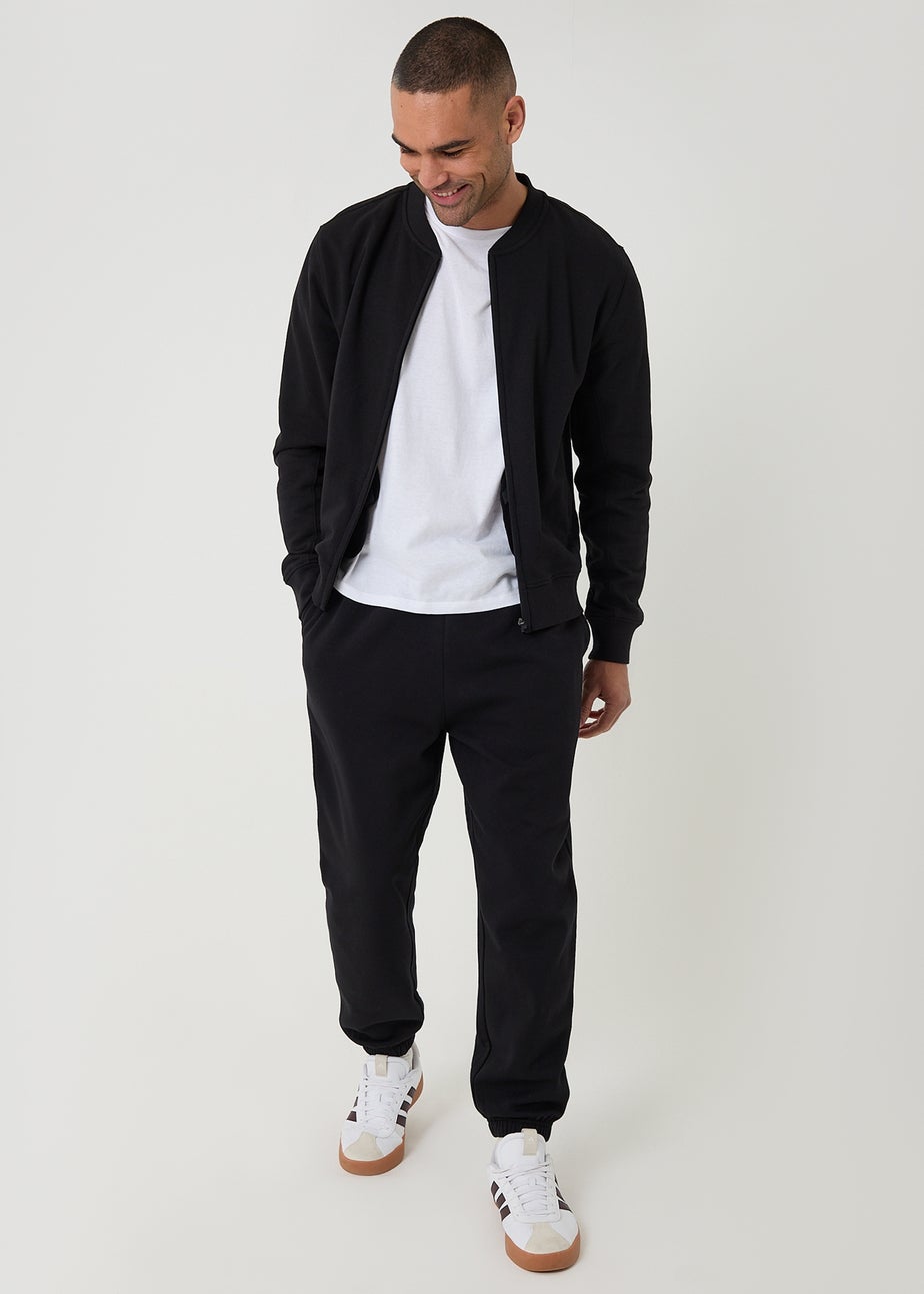 Threadbare Black Tapered Joggers