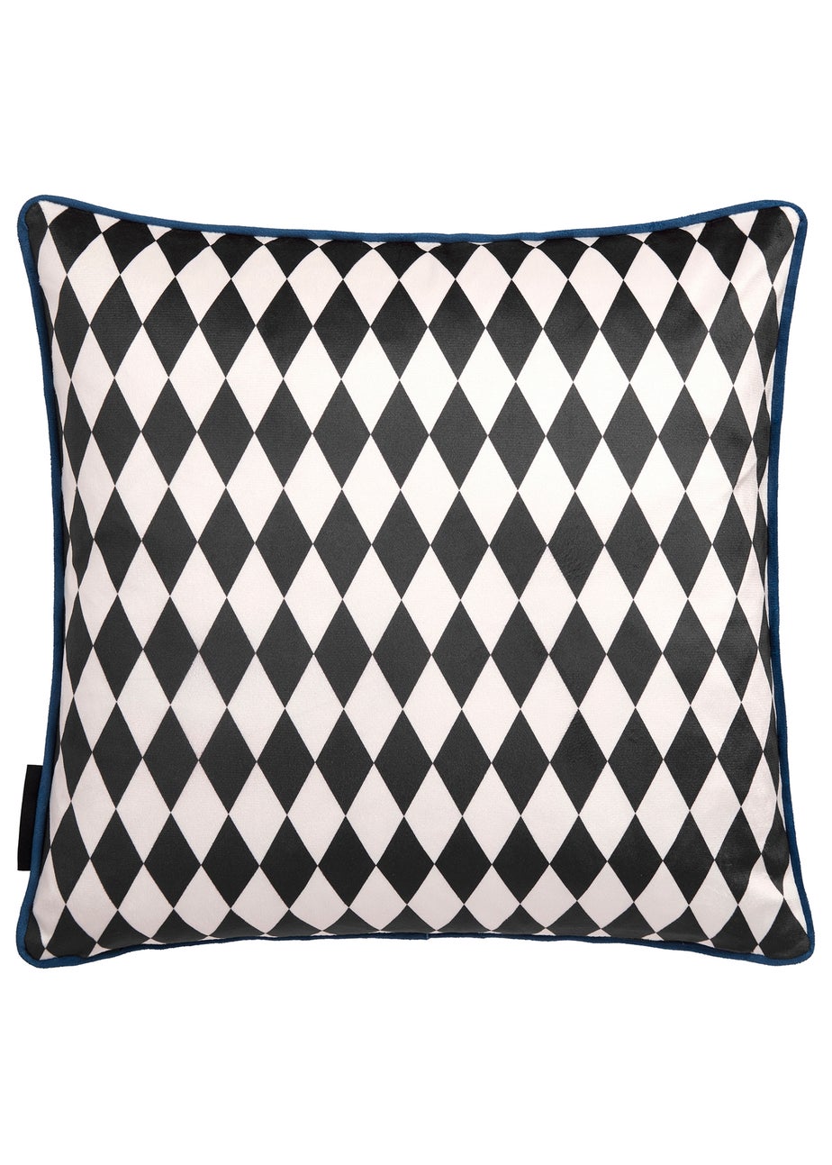 Laurence Llewelyn-Bowen Goddess Velvet Teal Filled Cushion