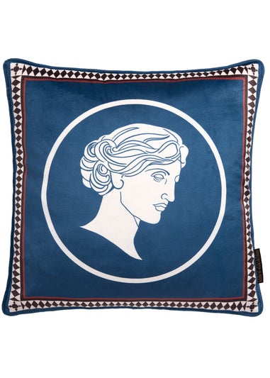 Laurence Llewelyn-Bowen Goddess Velvet Teal Filled Cushion