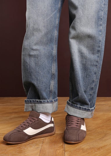 Where's That From Ulani Brown Low-Top Lace-up Trainer