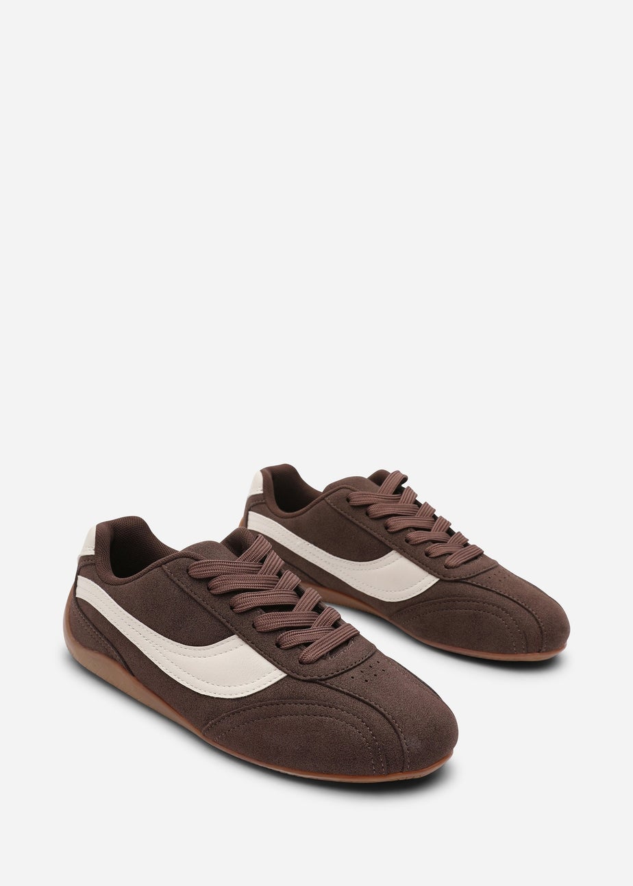 Where's That From Ulani Brown Low-Top Lace-up Trainer