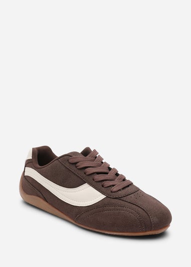 Where's That From Ulani Brown Low-Top Lace-up Trainer