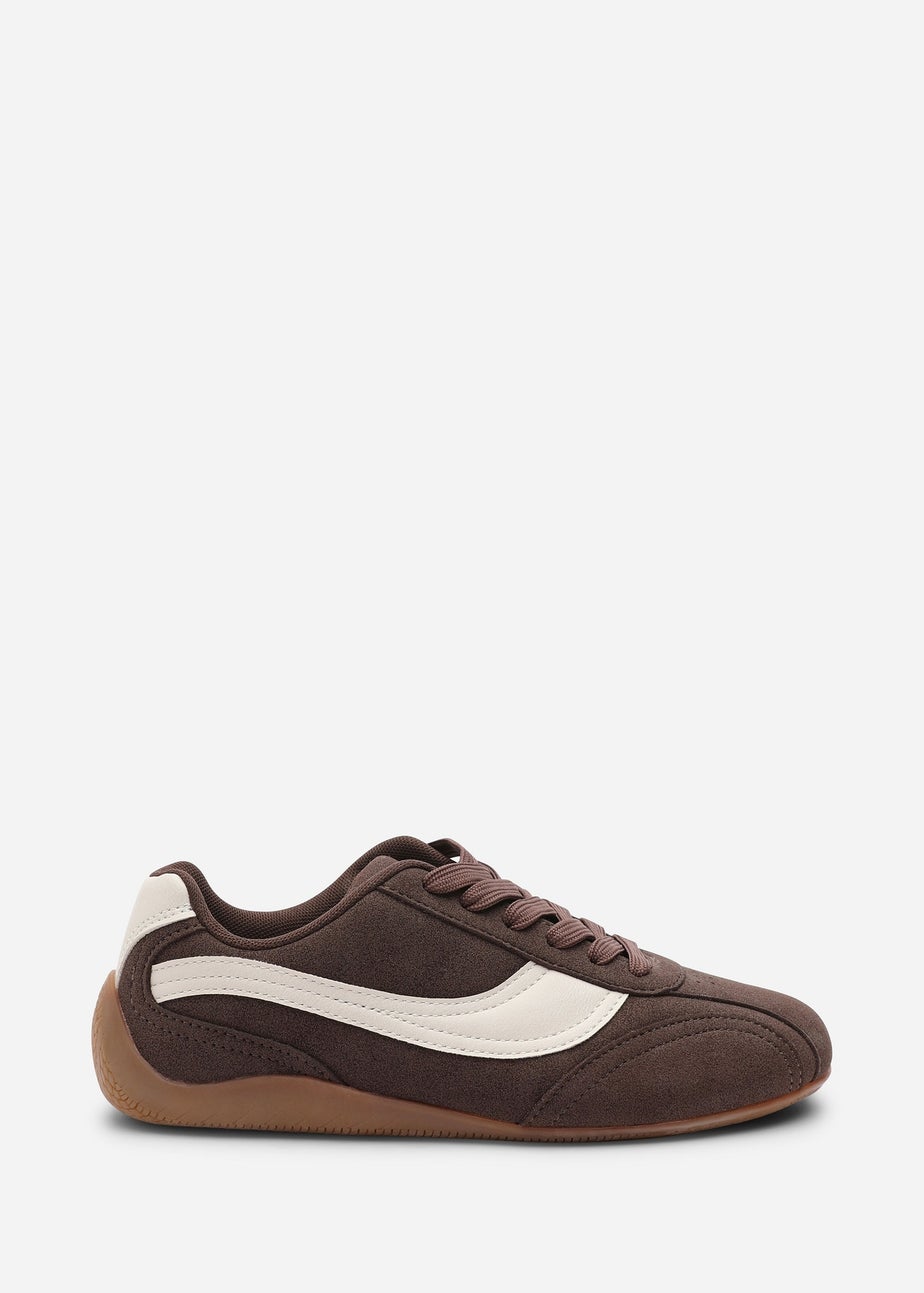 Where's That From Ulani Brown Low-Top Lace-up Trainer