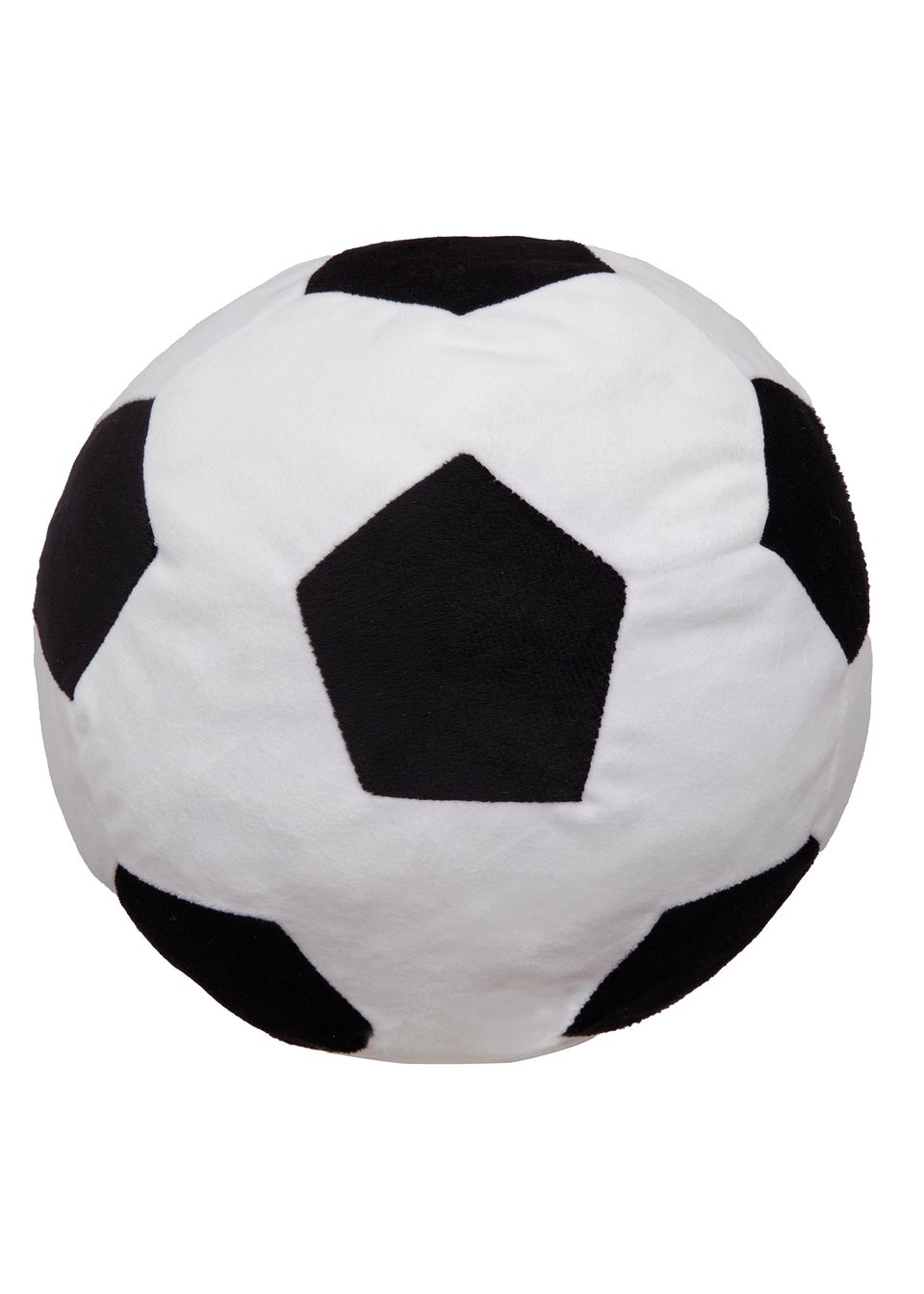 Bedlam Football Velvet Black Shaped Cushion