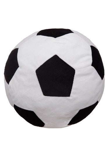 Bedlam Football Velvet Black Shaped Cushion