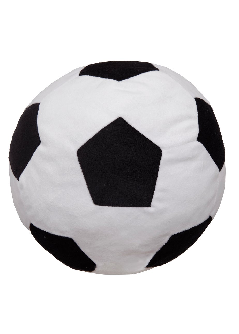 Bedlam Football Velvet Black Shaped Cushion