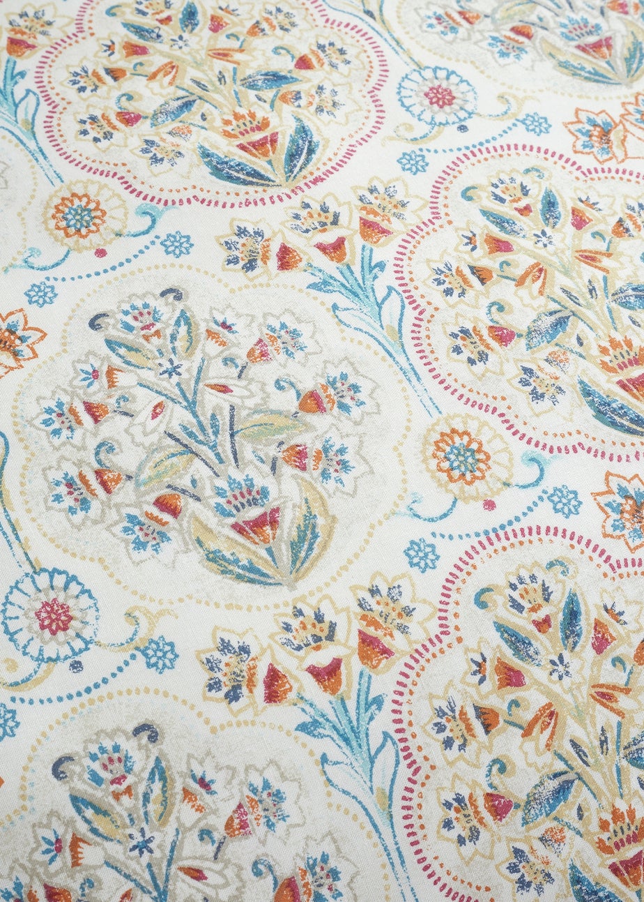 Dreams & Drapes Edena Decorative Floral Reversible Natural Duvet Cover Set