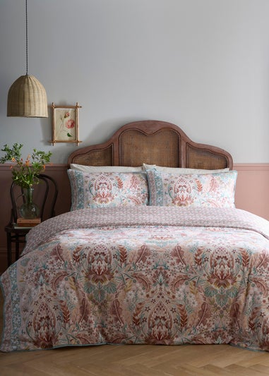 Appletree Floral Damask Super Soft Multi Colour Duvet Cover Set