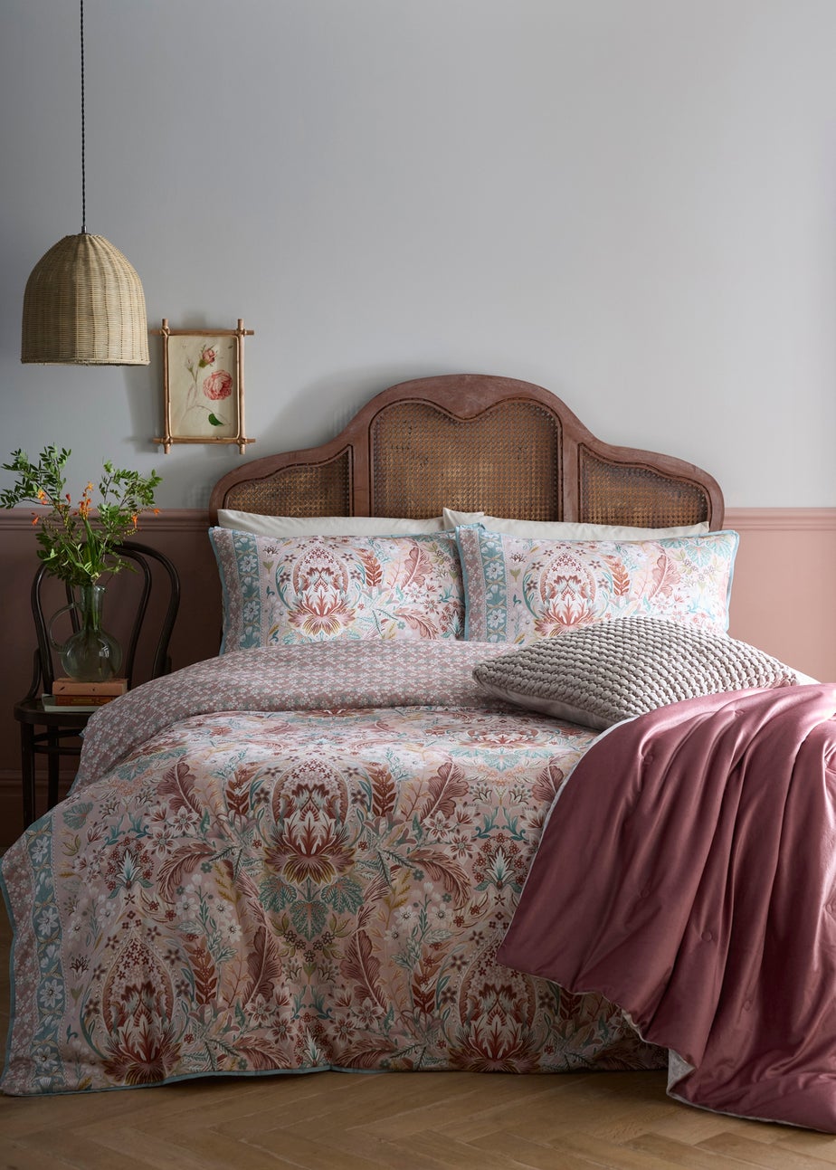 Appletree Floral Damask Super Soft Multi Colour Duvet Cover Set