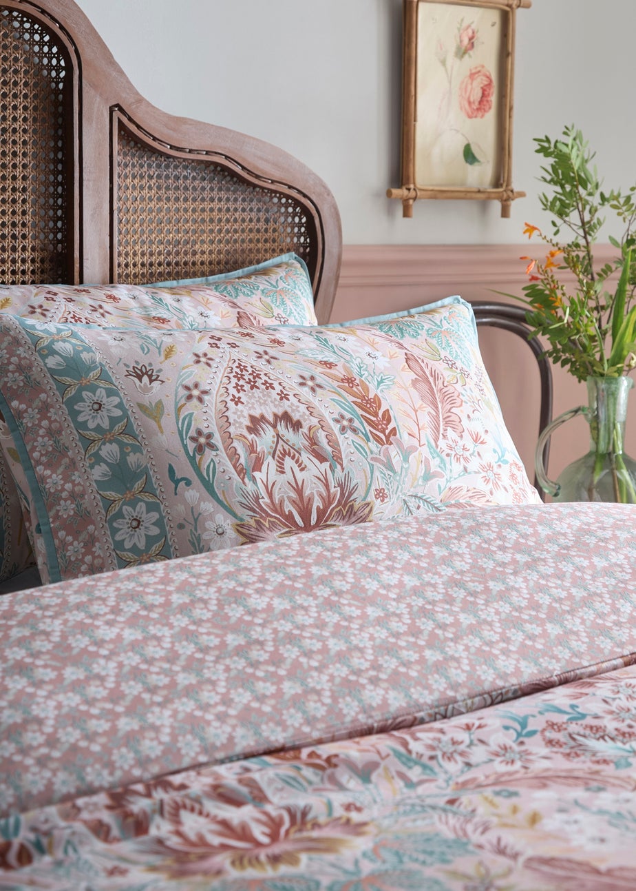 Appletree Floral Damask Super Soft Multi Colour Duvet Cover Set