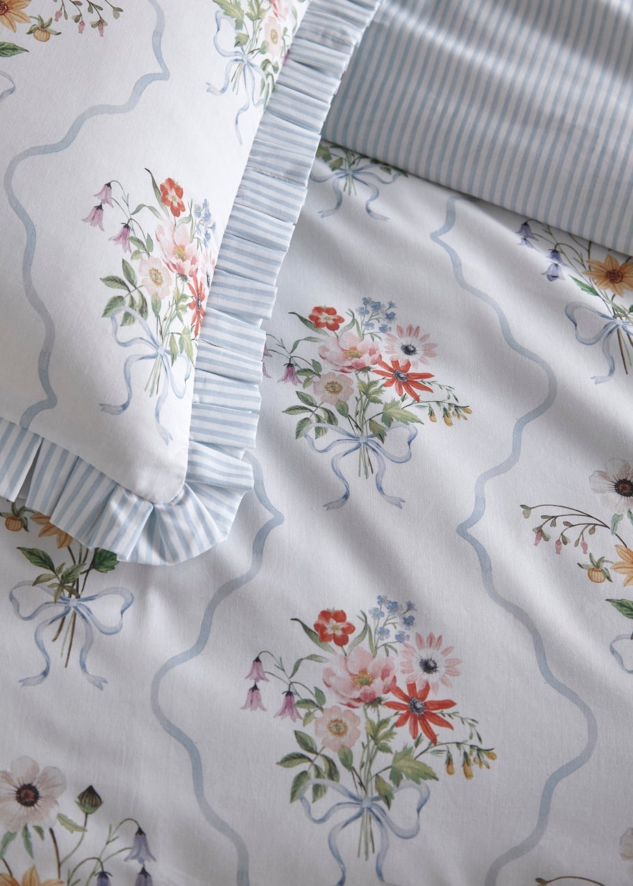 Appletree Floral Bouquet Reversible Multi Colour Duvet Cover Set