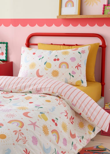 Bedlam Dreamscape Digitally Printed Multi Colour Duvet Cover Set