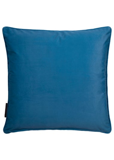 Laurence Llewelyn-Bowen Diva Embroidery Velvet Teal Filled Cushion