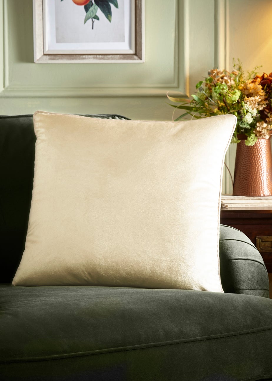 Appletree Harlan Velvet Cream Filled Cushion