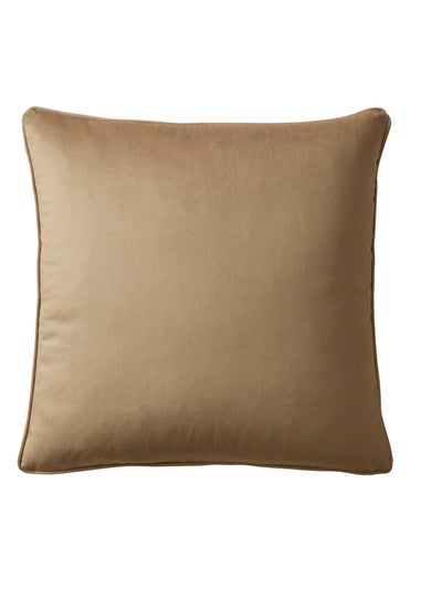 Appletree Harlan Velvet Taupe Filled Cushion