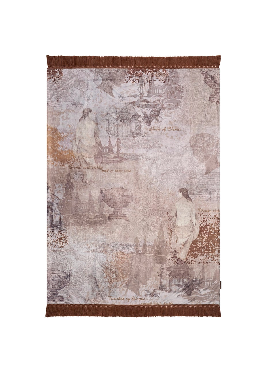 Laurence Llewelyn-Bowen Venus Primavera Velvet Natural Throw