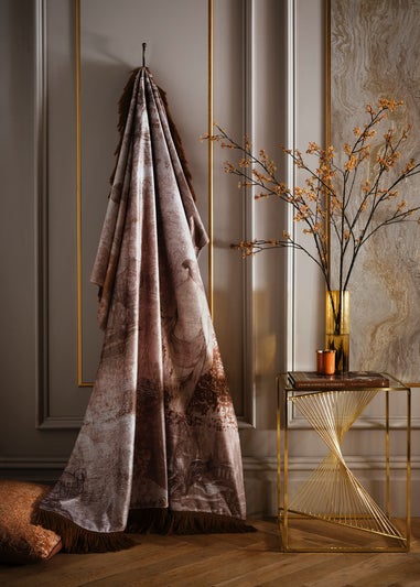 Laurence Llewelyn-Bowen Venus Primavera Velvet Natural Throw