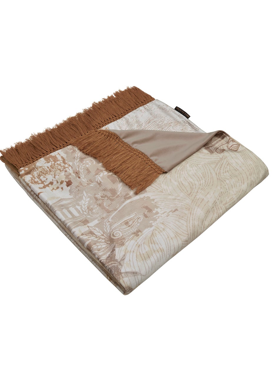 Laurence Llewelyn-Bowen Venus Primavera Velvet Natural Throw